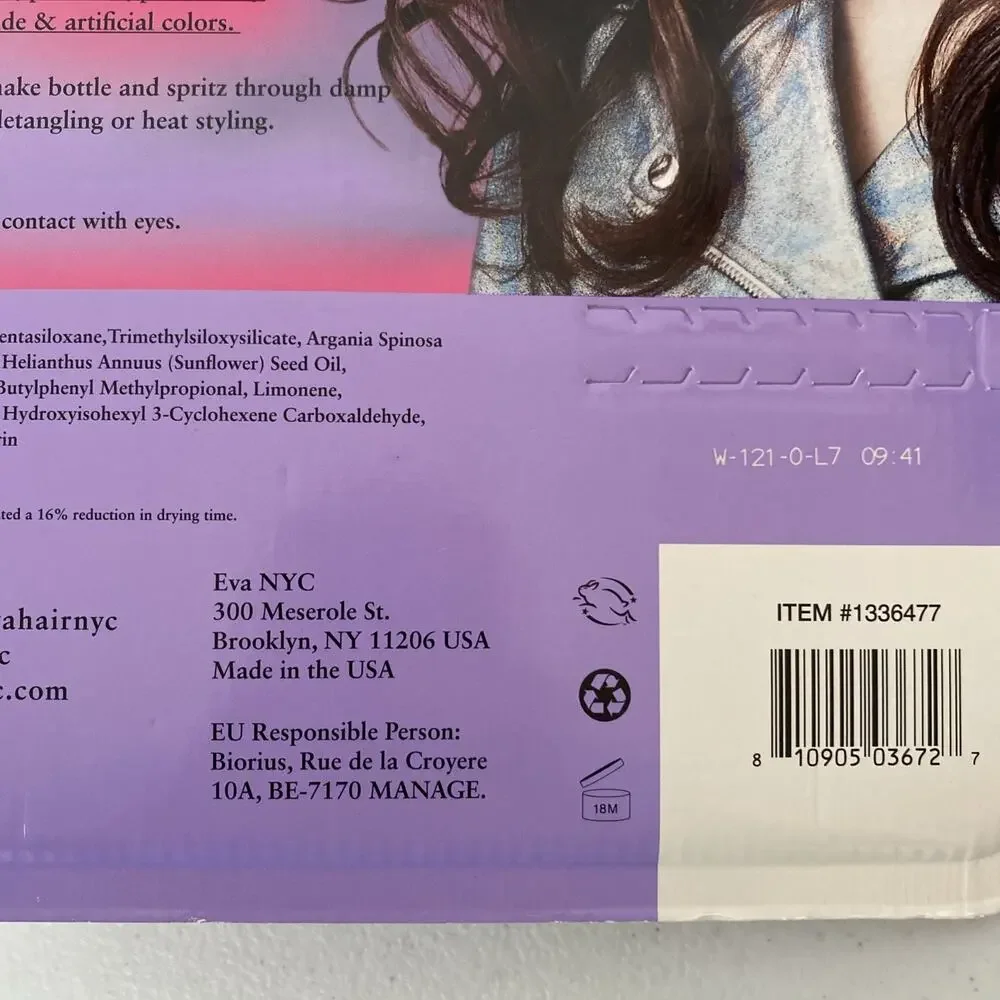 Eva NYC Mane Magic 10-in-1 Primer FULL SIZE (6 oz) & 1 OZ Travel Size new sealed